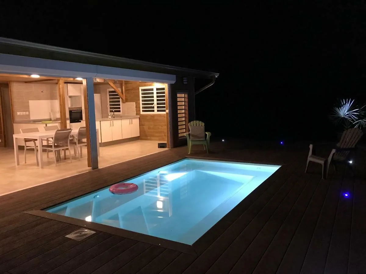 Villa Neuve De Standing En Bois Avec Piscine Sainte-Anne